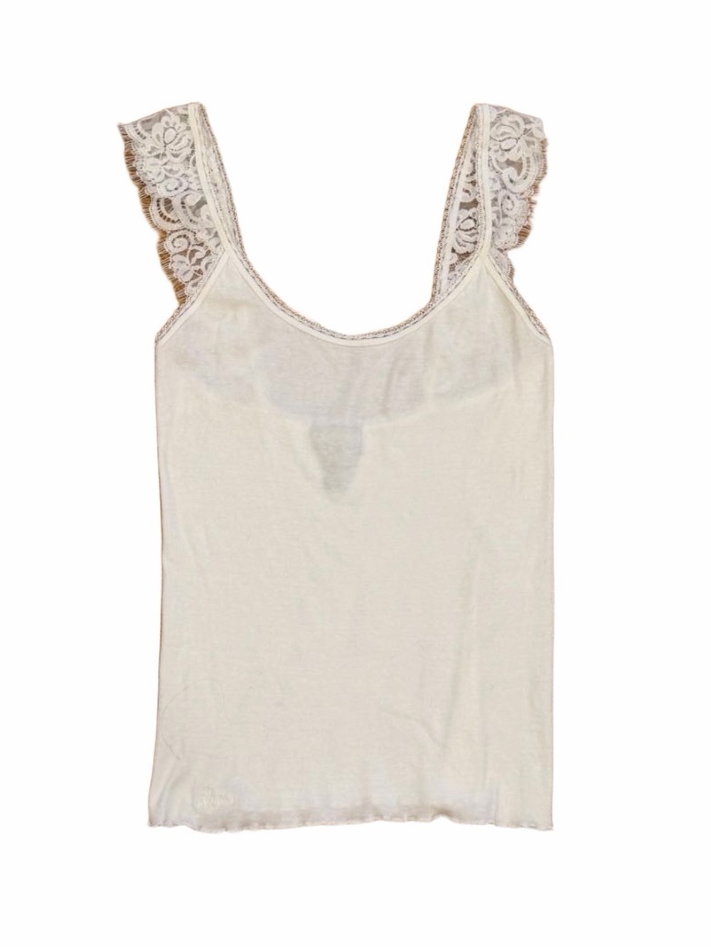 Rare New Ralph Lauren RUGBY white lace sleeve tank top S M